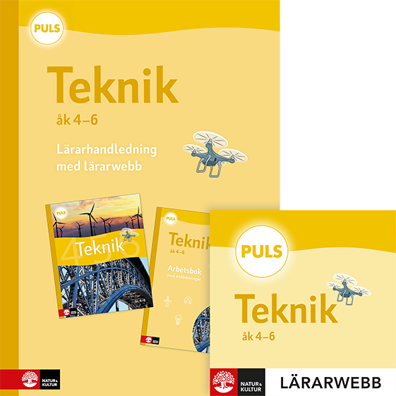 Omslag: PULS Teknik 4-6 Lärarhandledning med lärarwebb, fjärde upplagan