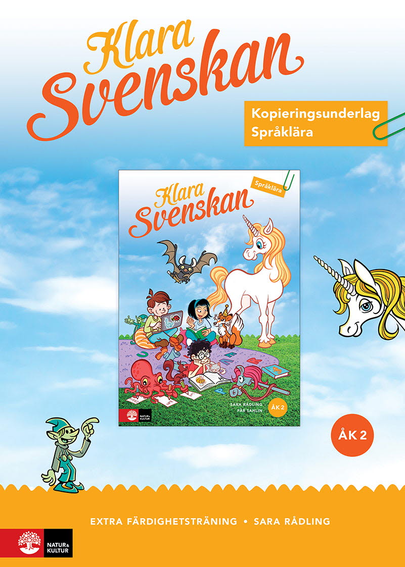 Omslag: Klara svenskan åk 2 Kopieringsunderlag Språklära färdighetsträning