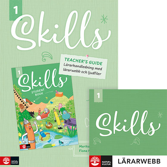 Omslag: Skills åk 1 Teacher's Guide med lärarwebb 12 mån