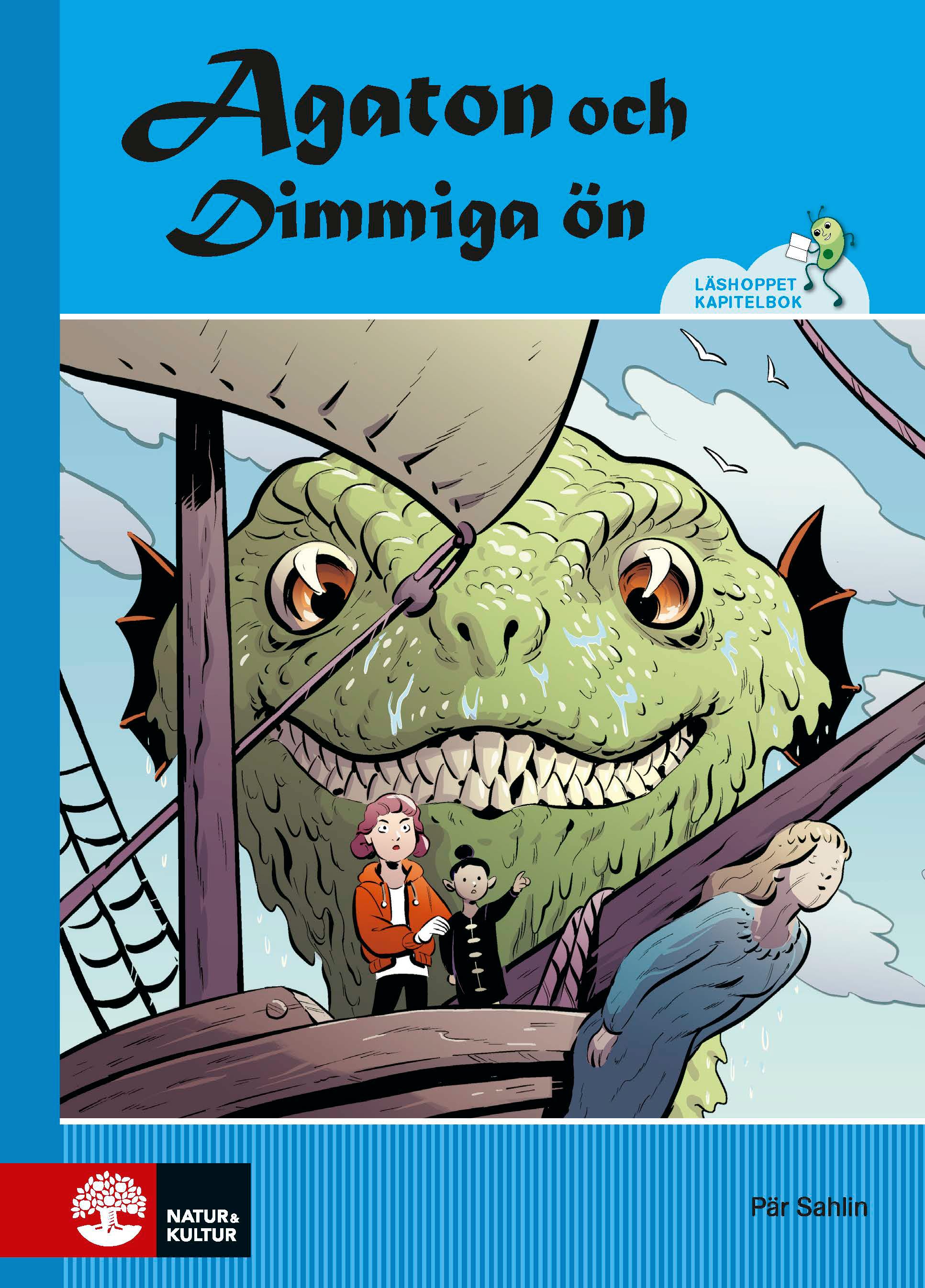 Omslag: Läshoppet Kapitelbok - Agaton och Dimmiga ön