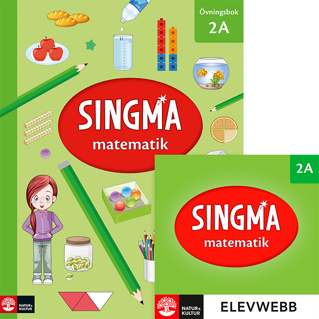 Omslag: Singma matematik 2A Övningsbok