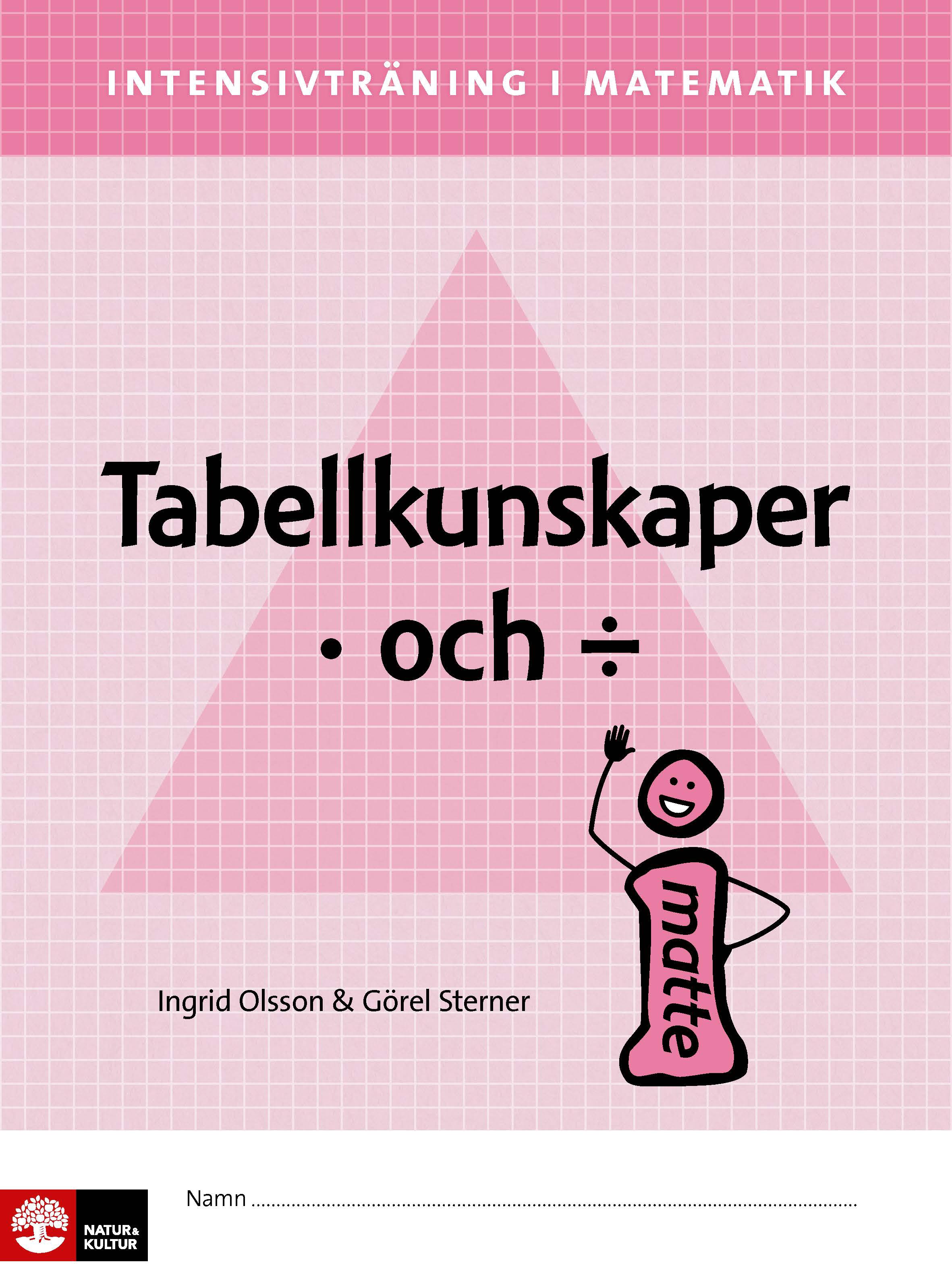 Omslag: Intensivträning i ma 4-6 Tabellkunskaper multiplikation och division Elevhäfte