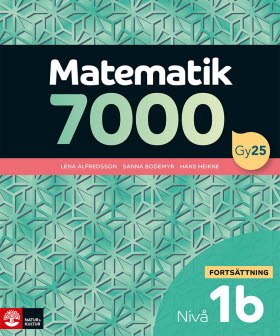Matematik 7000 fortsättning nivå 1b