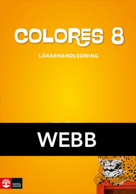 Colores 8 Lärarhandledning Webb, andra upplagan