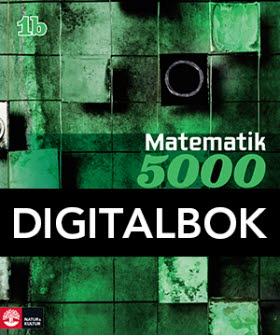 Matematik 5000 Kurs 1b Grön Lärobok Digitalbok