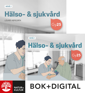 Hälso- & sjukvård nivå 1 Paket Bok+Digital