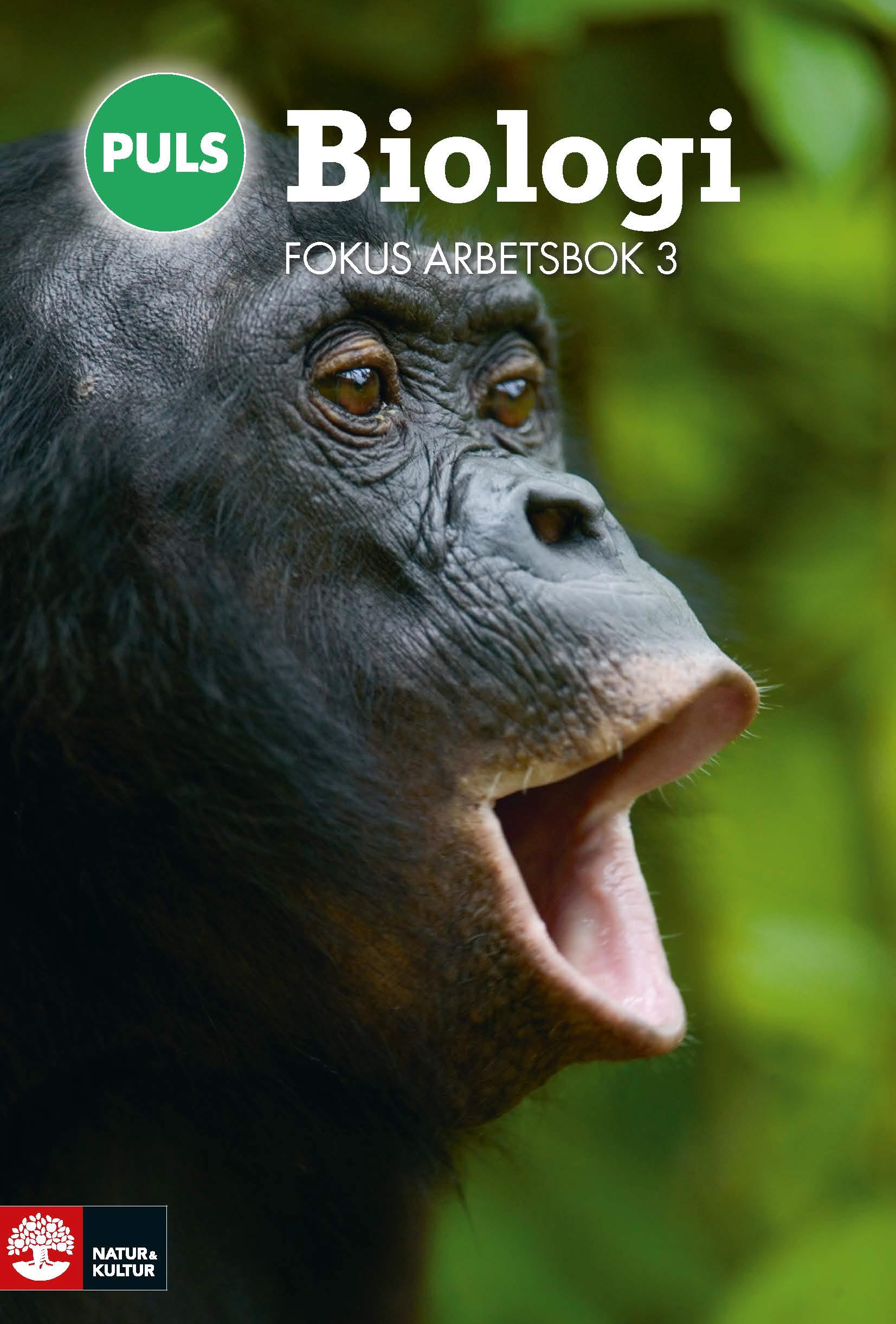 Omslag: PULS Biologi 7-9 Fokus Arbetsbok 3, fjärde upplagan