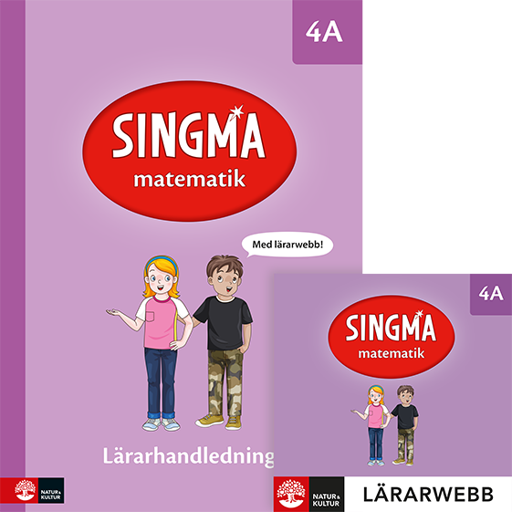 Omslag: Singma matematik 4A Lärarhandledning med lärarwebb 12 mån