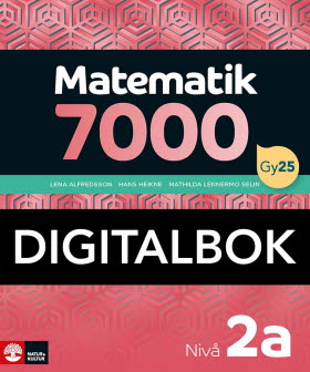 Matematik 7000 nivå 2a Digitalbok
