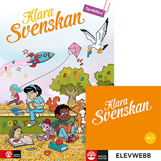 Omslag: Klara svenskan åk 1 Elevbok Språklära med elevwebb