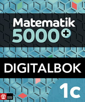 Matematik 5000+ Kurs 1c Lärobok DigitalbokUppl2018