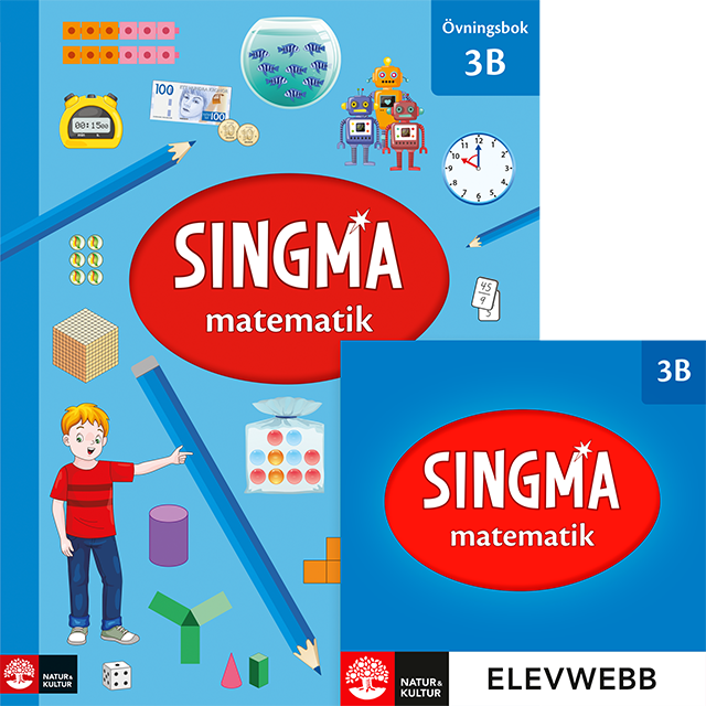 Omslag: Singma matematik 3B Övningsbok
