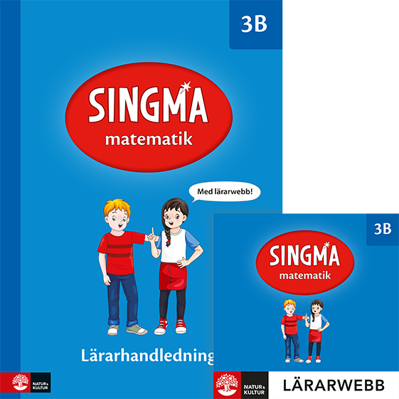 Omslag: Singma matematik 3B Lärarhandledning med lärarwebb