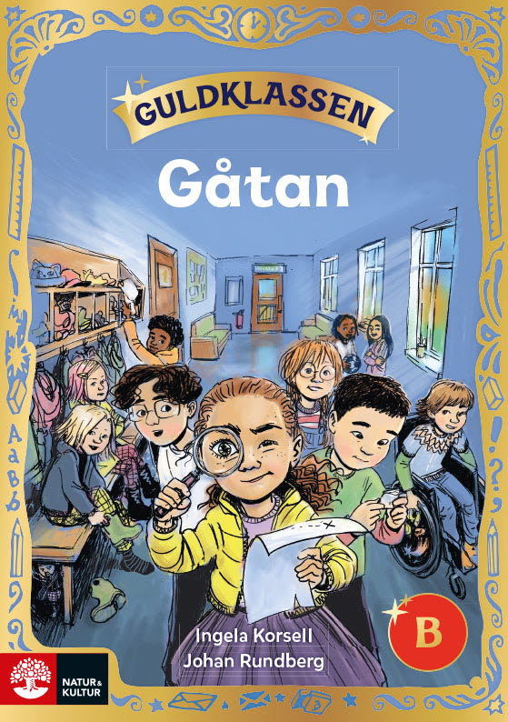 Omslag: Guldklassen åk 1 Läsebok B Gåtan