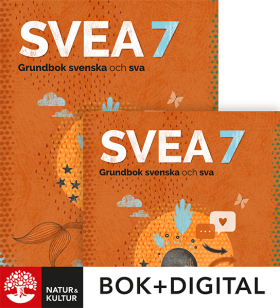 SVEA 7 Grundbok svenska och sva Paket Bok+Digital