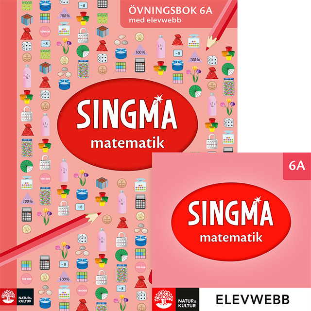 Omslag: Singma matematik 6A Övningsbok med elevwebb