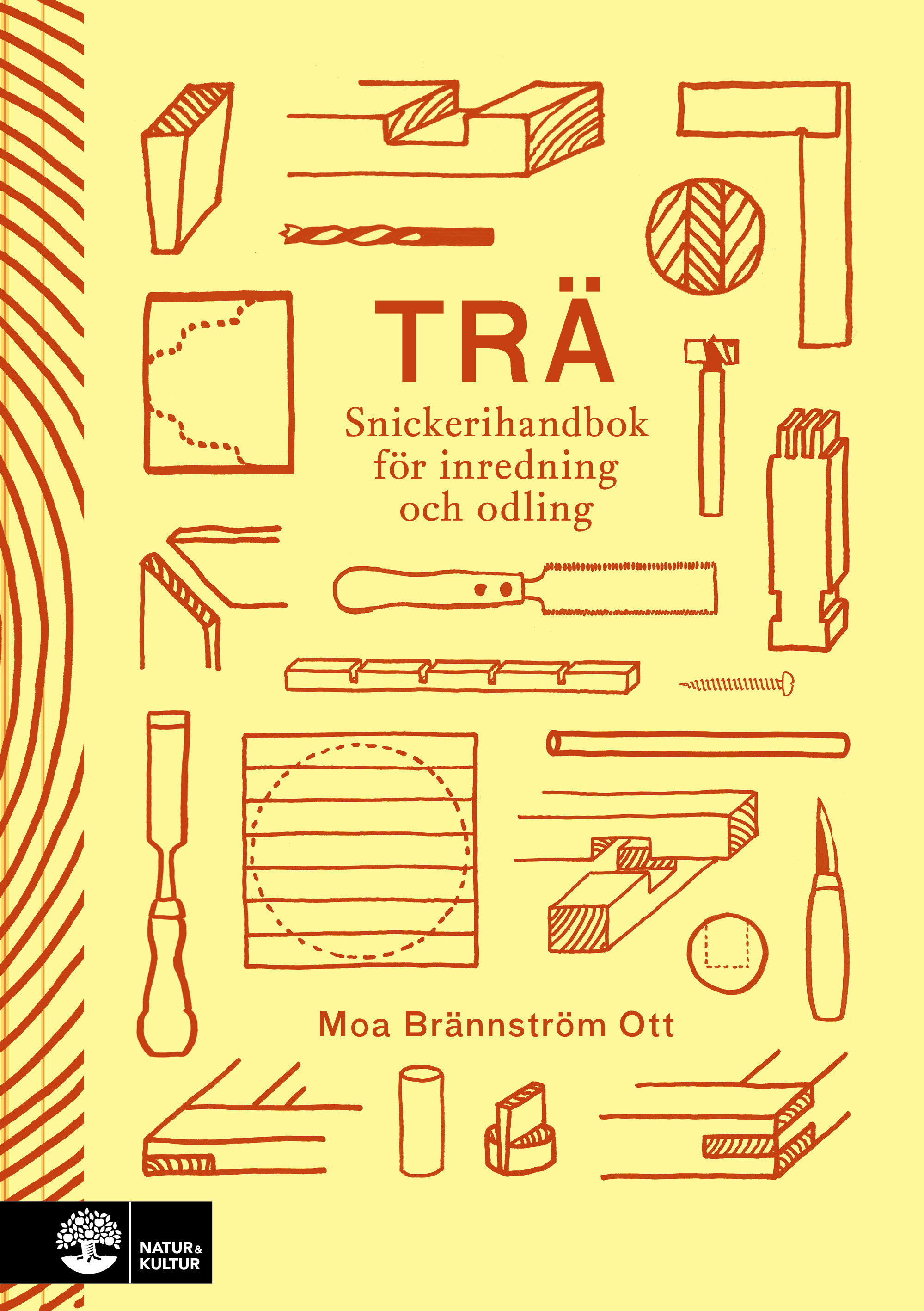 Omslag: Trä : snickerihandbok för inredning och odling