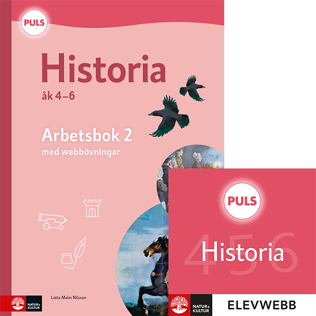 Omslag: PULS Historia 4-6 Arbetsbok 2 med elevwebb, fjärde uppl