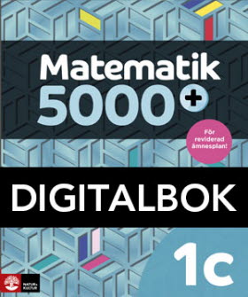 Matematik 5000+ Kurs 1c Lärobok DigitalbokUppl2021