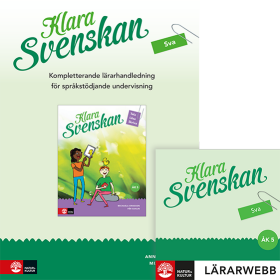 Klara svenskan åk 5 Kompletterande Lh för språkstöd
