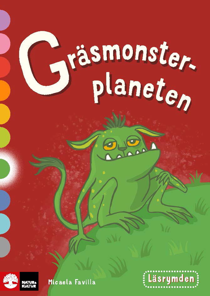 Omslag: Läsrymden Gräsmonsterplaneten