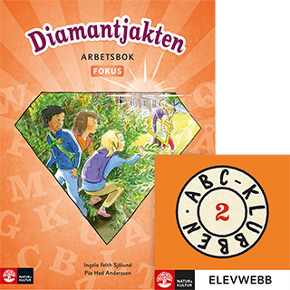 Omslag: ABC-klubben åk 2 Diamantjakten Arbetsbok Fokus med elevwebb