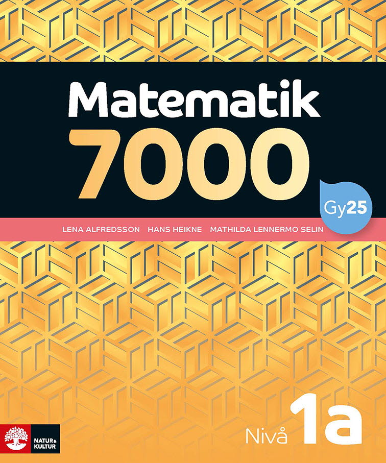 Omslag: Matematik 7000 nivå 1a Gul