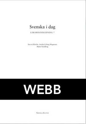Svenska i dag 7 Lärarhandledning kopieringsunderlag Webb