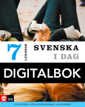 Svenska i dag 7 Lärobok Digitalbok