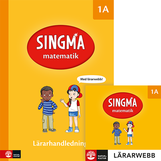 Omslag: Singma matematik 1A Lärarhandledning med webb