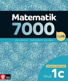 Matematik 7000 fortsättning nivå 1c