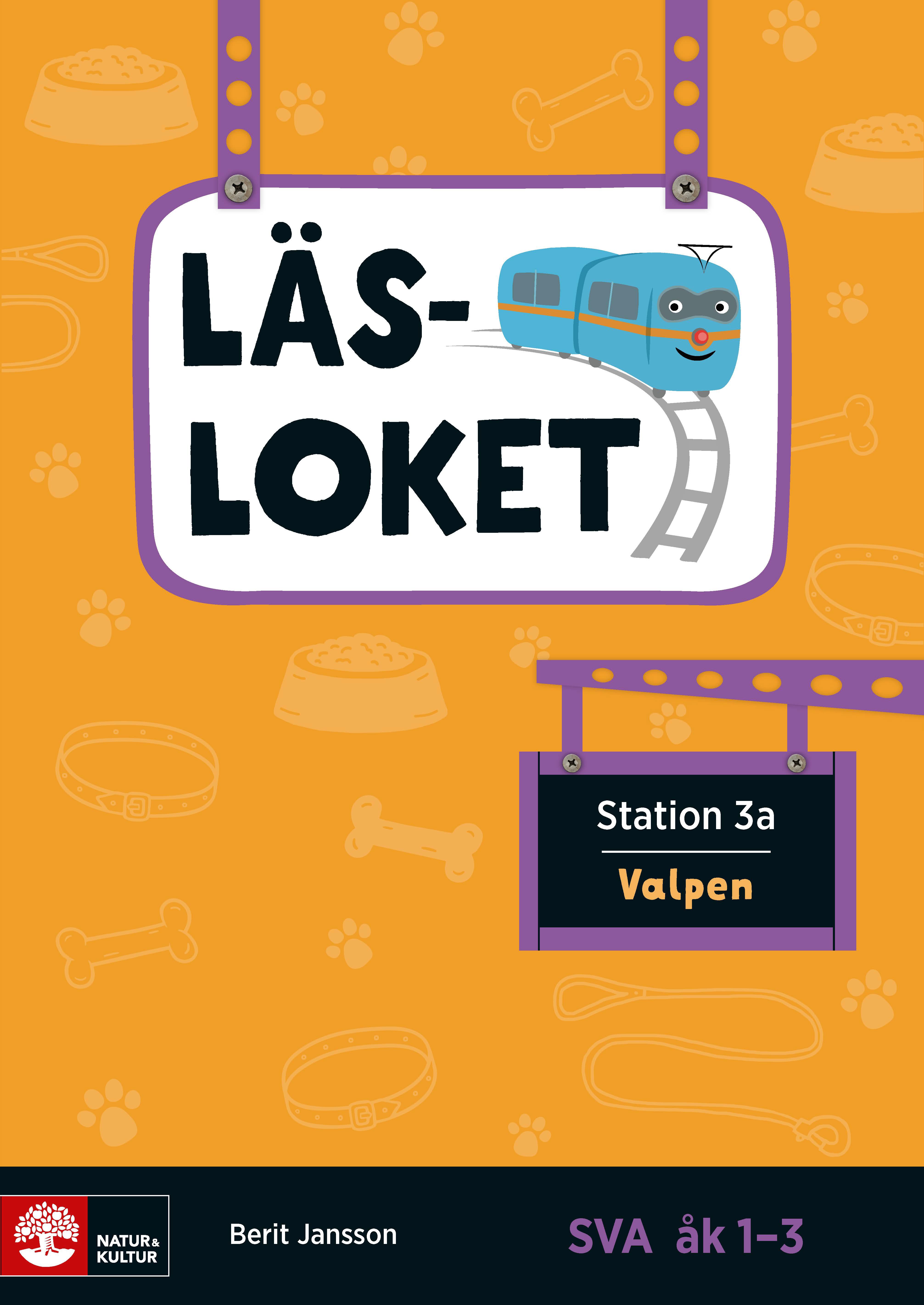 Omslag: Läsloket åk 1-3 Station 3a Valpen