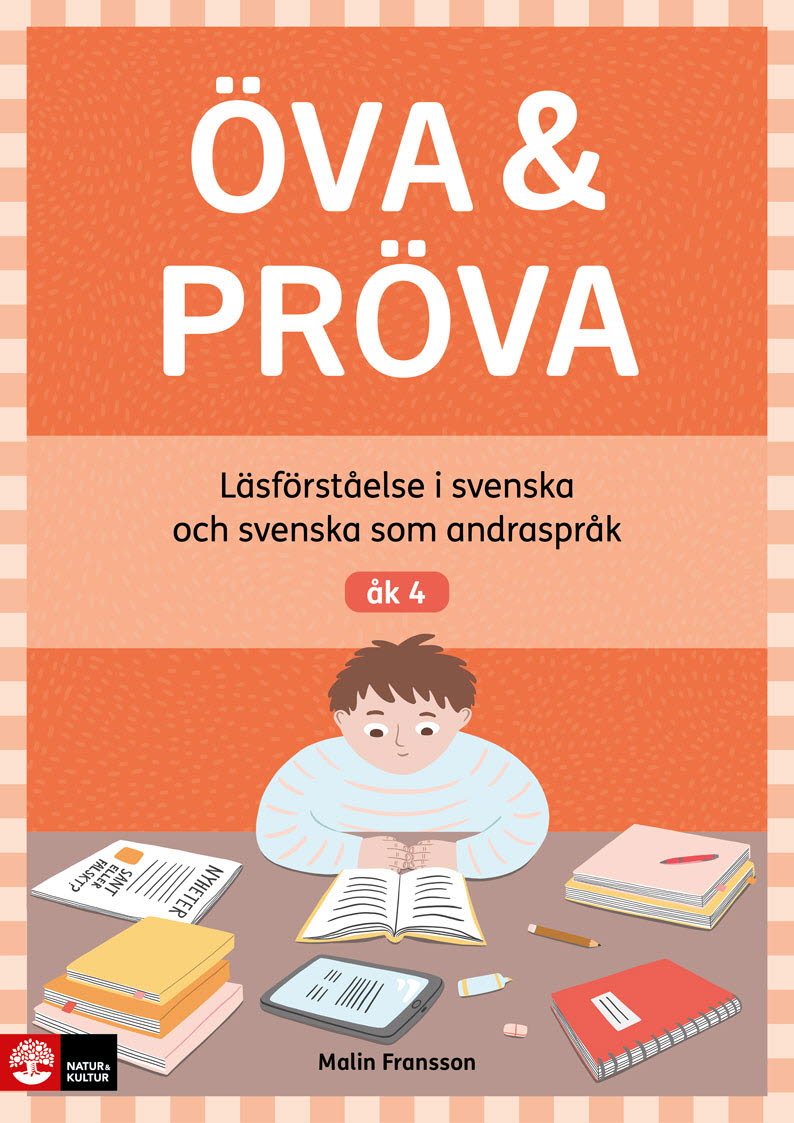 Omslag: Öva & Pröva åk 4 Läsförståelse i svenska och svenska som andraspråk