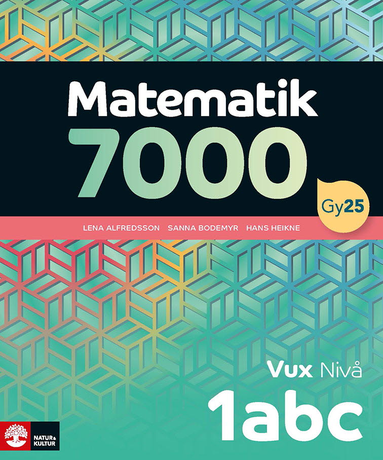 Omslag: Matematik 7000 nivå 1abc Vux