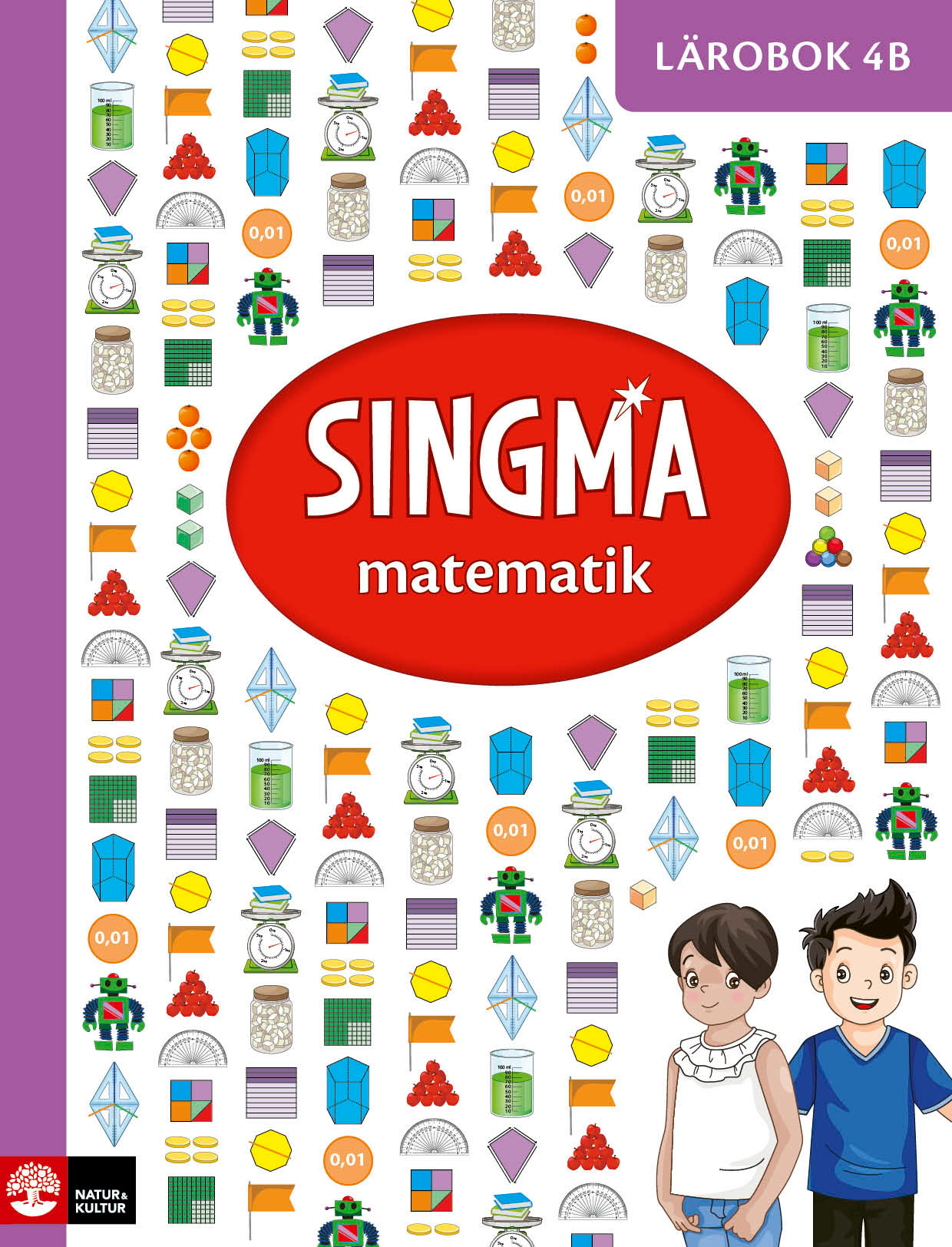 Omslag: Singma matematik 4B Lärobok