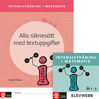 Omslag: Intensivträning ma åk 1-3 Alla räknesätt med textuppgifter Elevhäfte