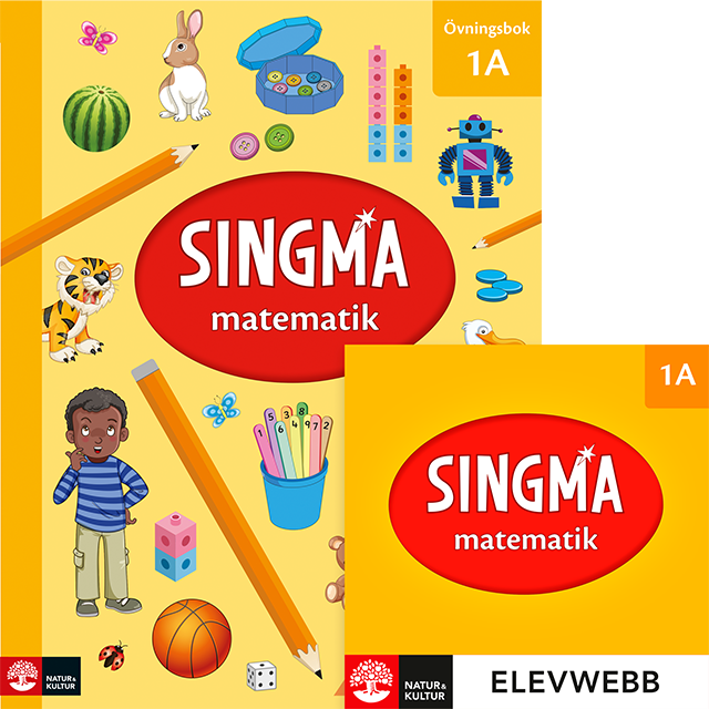 Omslag: Singma matematik 1A Övningsbok