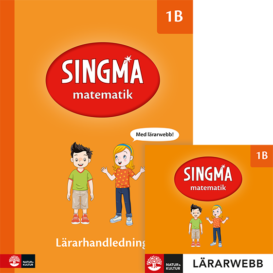 Omslag: Singma matematik 1B Lärarhandledning med lärarwebb