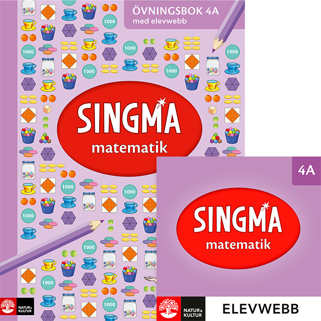 Omslag: Singma matematik 4A Övningsbok med elevwebb