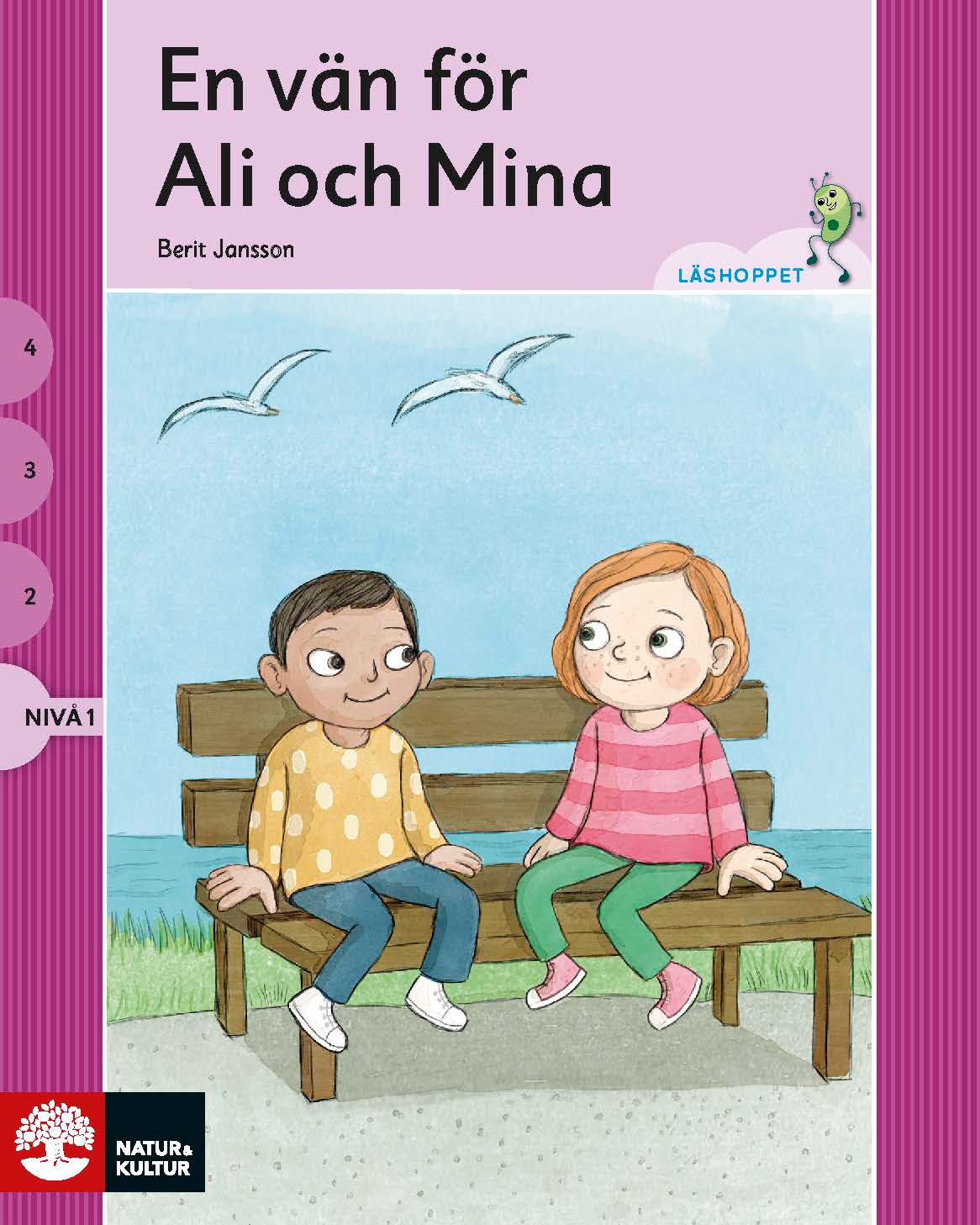 Omslag: Läshoppet Nivå 1- Ali och Mina, 4 titlar