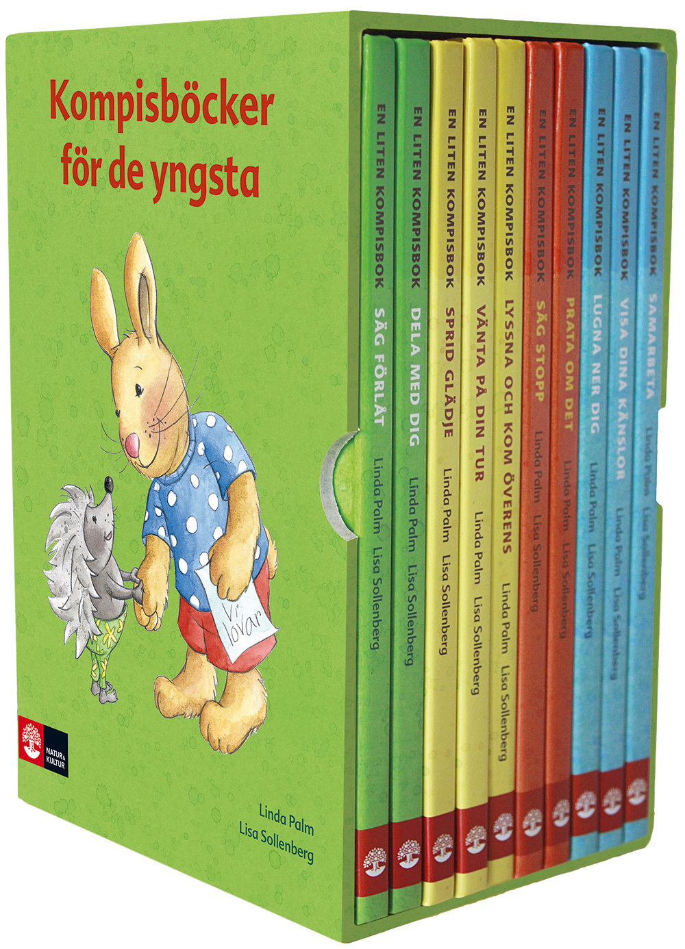 Omslag: Kompisböcker för de yngsta, 10 titlar