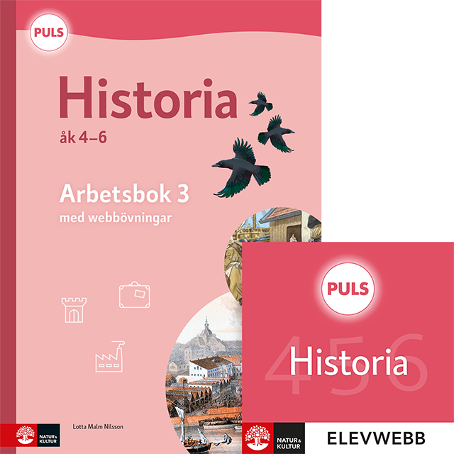 Omslag: PULS Historia 4-6 Arbetsbok 3 med elevwebb, fjärde uppl