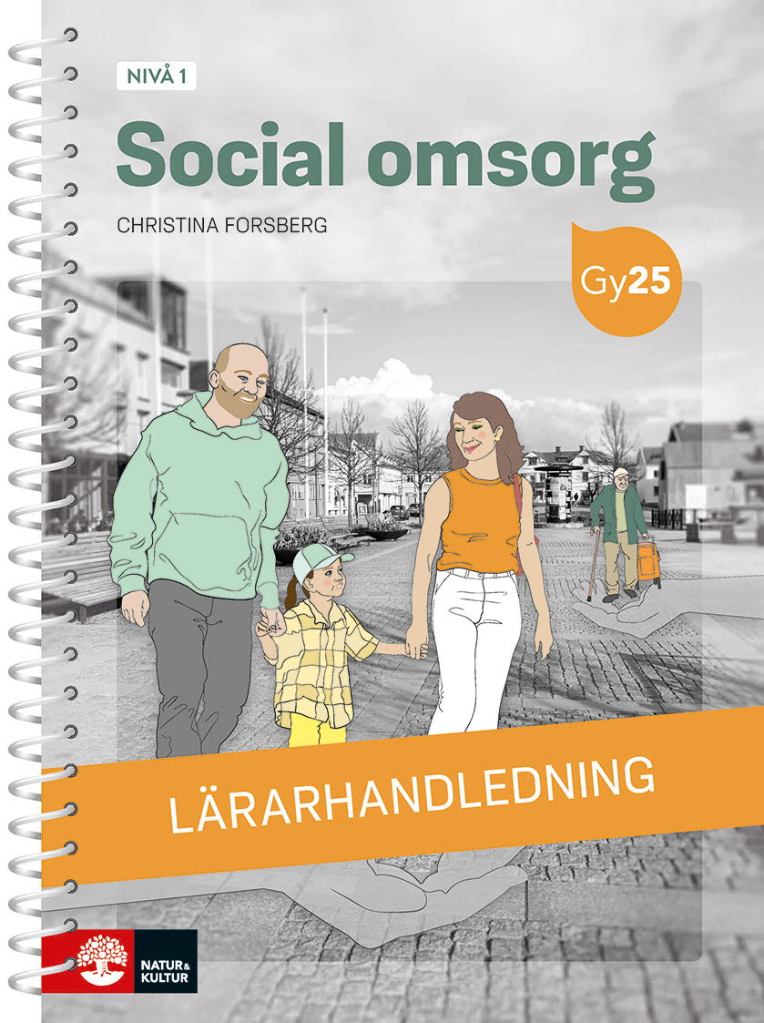 Omslag: Social omsorg nivå 1 Lärarhandledning med Lärarwebb