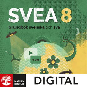 SVEA 8 Grundbok svenska och sva Digital