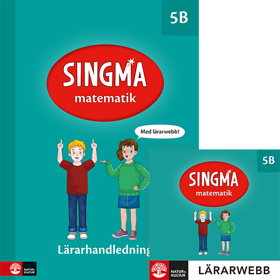 Omslag: Singma matematik 5B Lärarhandledning med lärarwebb 12 mån