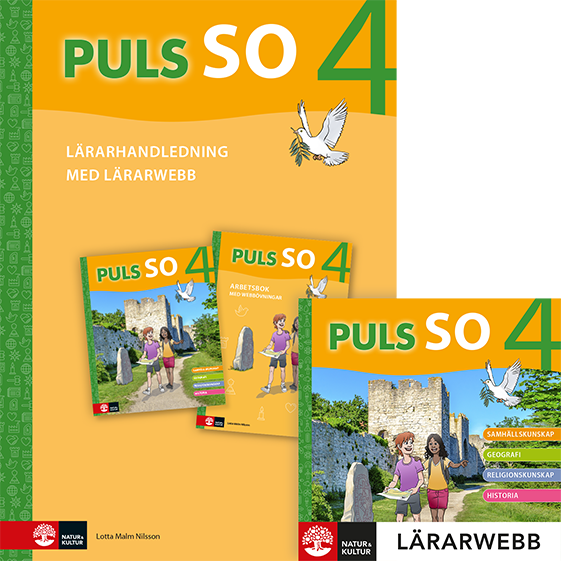 Omslag: PULS SO åk 4 Lärarhandledning med lärarwebb