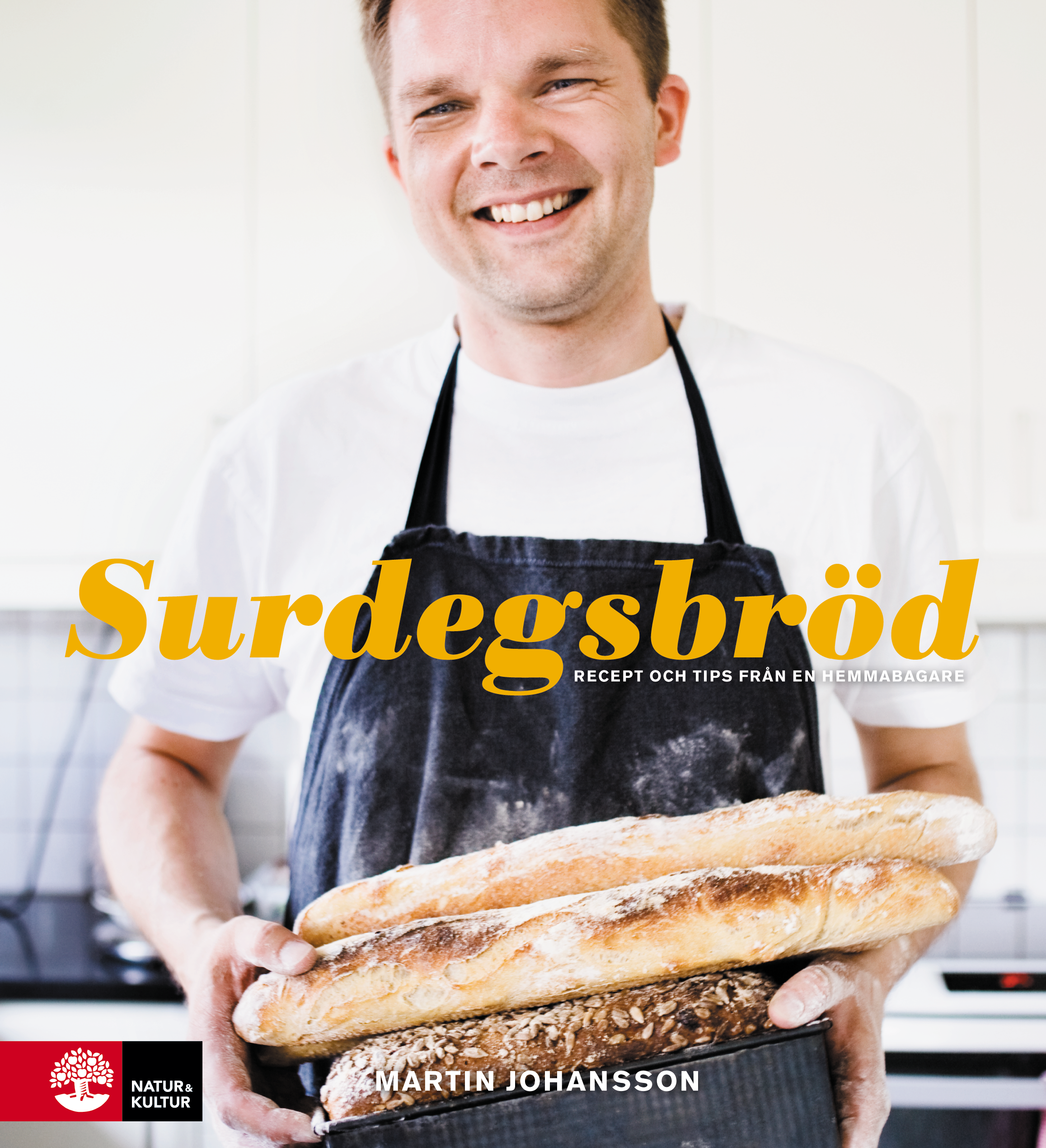 Omslag: Surdegsbröd : recept och tips från en hemmabagare