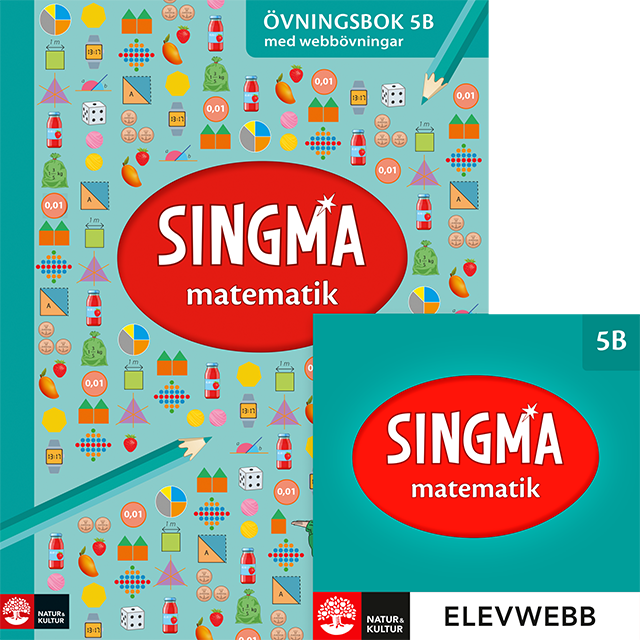 Omslag: Singma matematik 5B Övningsbok med elevwebb