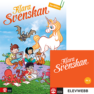 Omslag: Klara svenskan åk 2 Elevbok Språklära med elevwebb