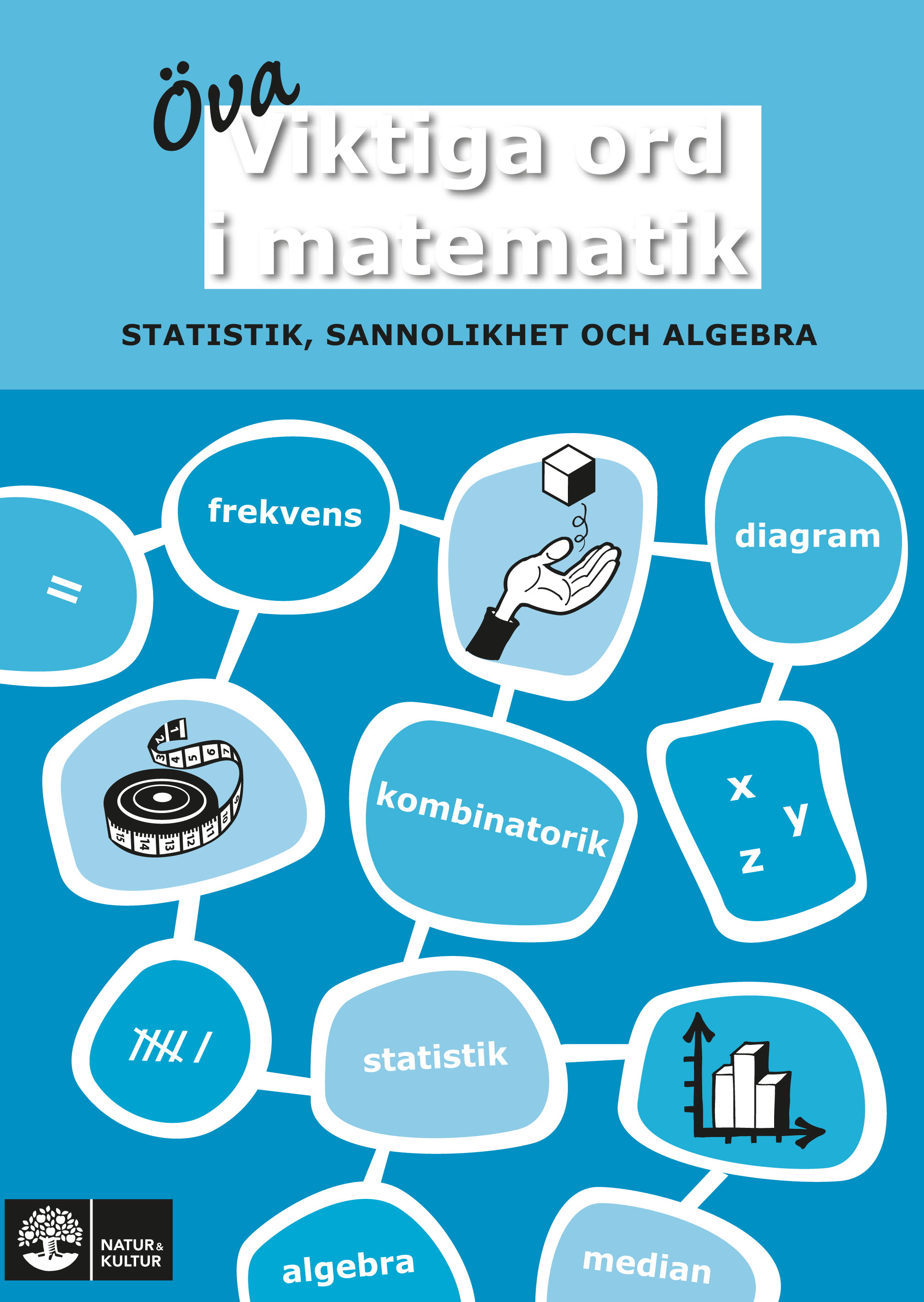 Omslag: Viktiga ord i matematik Öva Statistik, sannolikhet och algebra